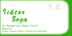 viktor boga business card